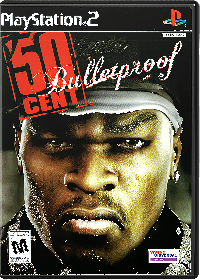 50 Cent Bulletproof Playstation 2 US box art